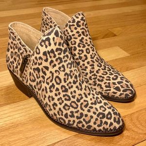 NWT Lucky Brand Cheeta Print Booties